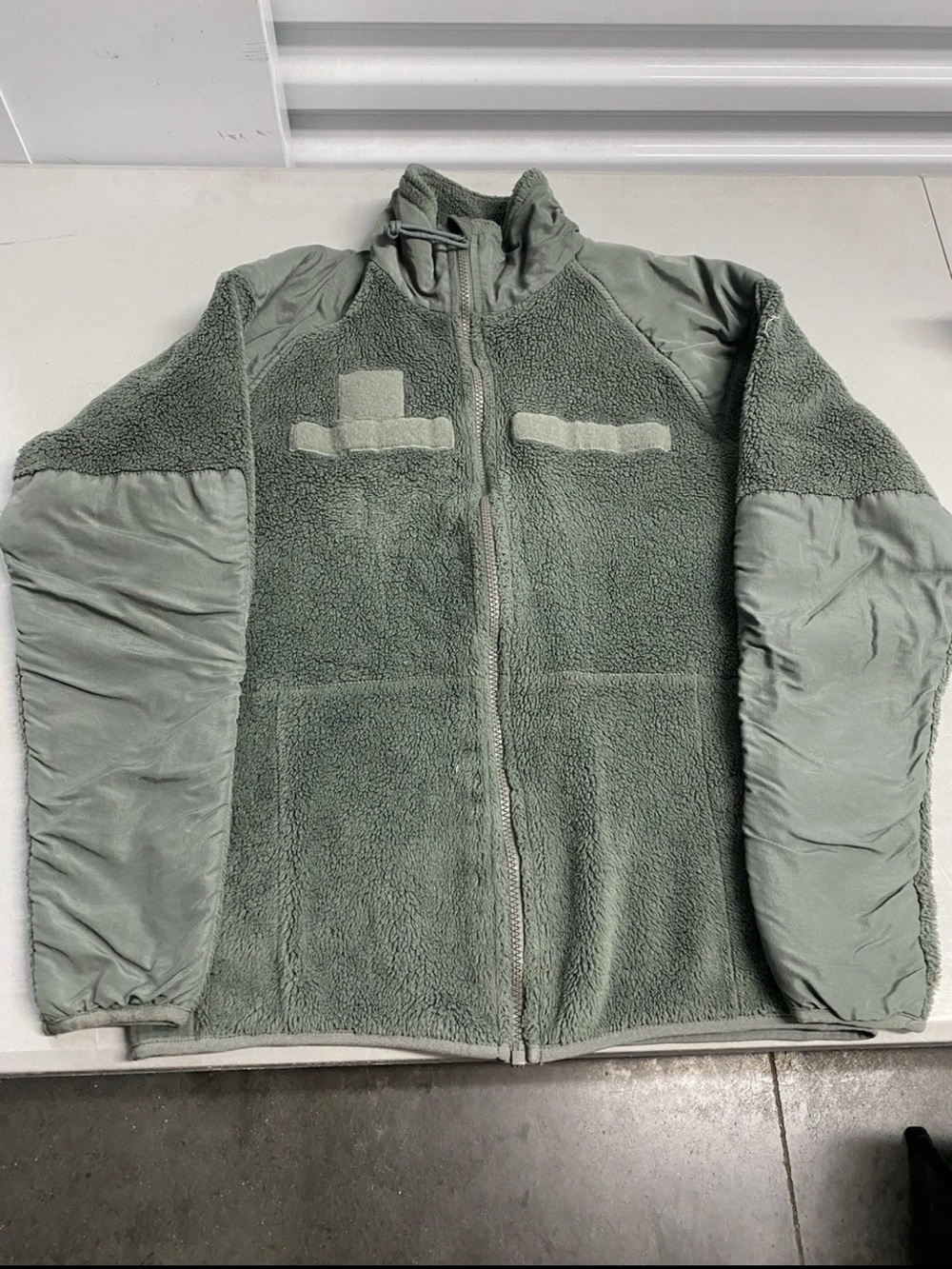 Repaired USGI Gen 3 Level Polartec Fleece Jacket Sage Green X-Small XS Regular